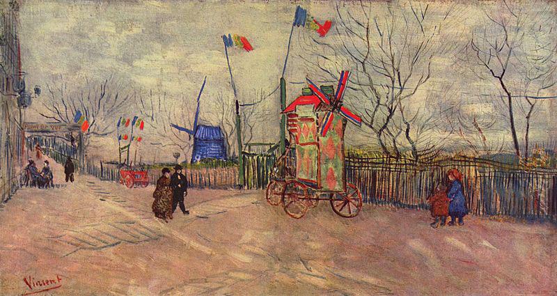 Strabenszene auf dem Montmartre, Vincent Van Gogh